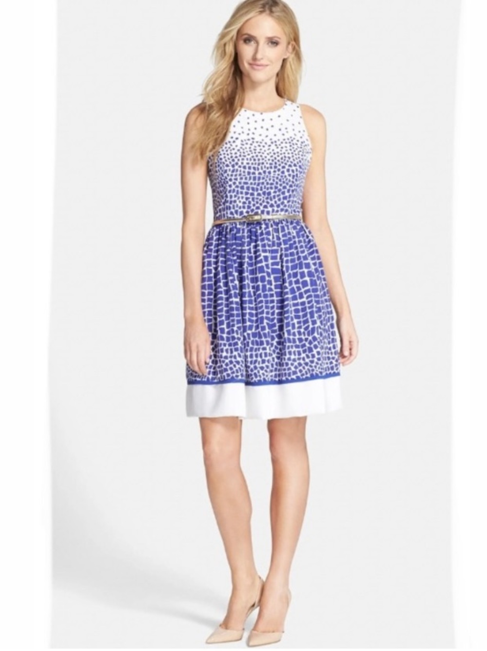 eliza j blue and white dress | Dresses | Eliza J Cocktail with all tags attached